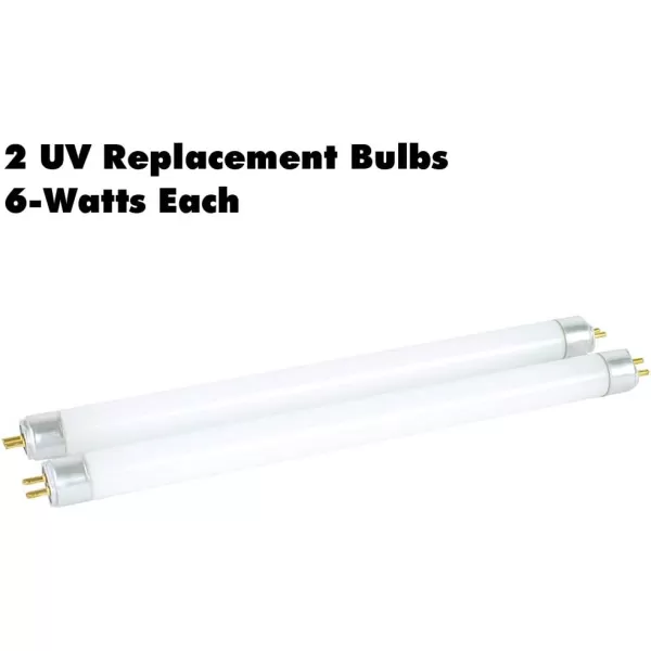 DynaTrap 32050 6-Watt UV Replacement Bulbs for 1 Acre DynaTrap Mosquito &amp; Flying Insect Trap Models DT2000XL and DT2000XLP - 2 Bulbs,White)