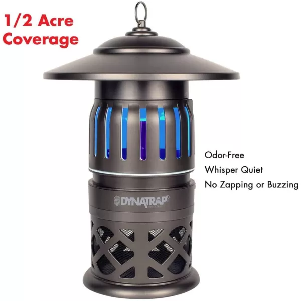DynaTrap DT1050-AZSR Mosquito, Beetle &amp; Flying Insect Trap – Kills Mosquitoes, Flies, Wasps, Gnats, Beetles Other Insects Protects up to 1/2 Acre