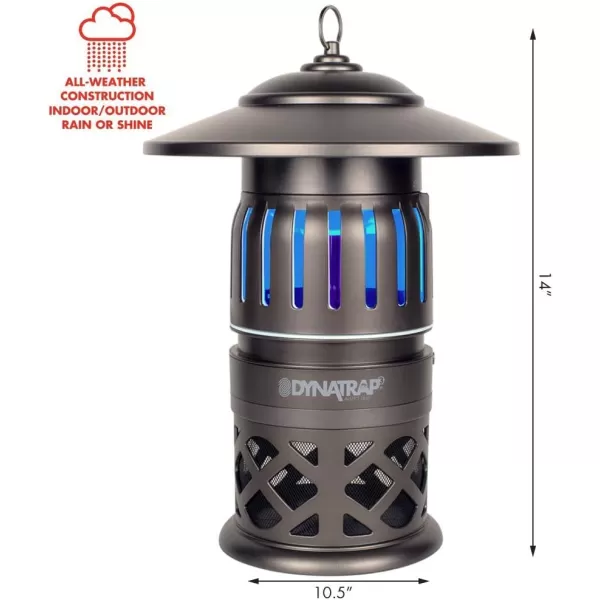 DynaTrap DT1050-AZSR Mosquito, Beetle &amp; Flying Insect Trap – Kills Mosquitoes, Flies, Wasps, Gnats, Beetles Other Insects Protects up to 1/2 Acre