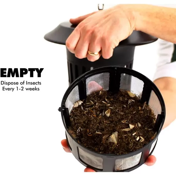 DynaTrap DT1100SR Mosquito &amp; Flying Insect Trap with Wall Mount – Kills Mosquitoes, Flies, Wasps, Gnats, &amp; Other Flying Insects – Protects up to 1/2 Acre