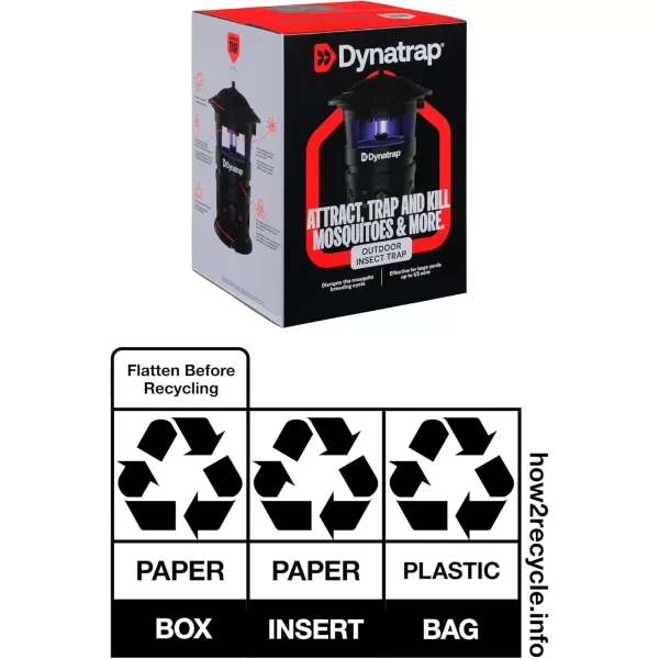 DynaTrap DT1130SR 1/2 Acre Mosquito &amp; Flying Insect Outdoor Trap and Killer – Kills Mosquitoes, Flies, Wasps, Gnats, &amp; Other Flying Insects
