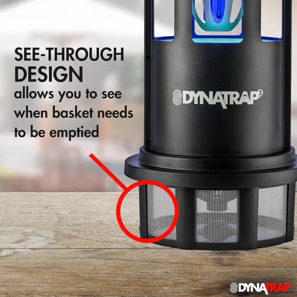 DynaTrap DT1750 Mosquito &amp; Flying Insect Trap – Kills Mosquitoes, Flies, Wasps, Gnats, &amp; Other Flying Insects – Protects up to 3/4 Acre, Black