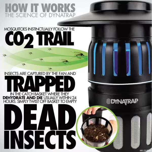 DynaTrap DT2000XLP-TUNSR Large Mosquito &amp; Flying Insect Trap – Kills Mosquitoes, Flies, Wasps, Gnats, &amp; Other Flying Insects – Protects up to 1 Acre