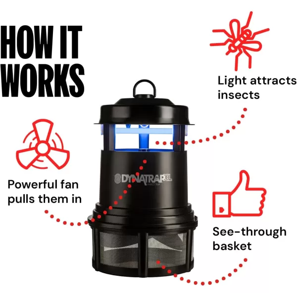 DynaTrap DT2000XLP-TUNSR Large Mosquito &amp; Flying Insect Trap – Kills Mosquitoes, Flies, Wasps, Gnats, &amp; Other Flying Insects – Protects up to 1 Acre