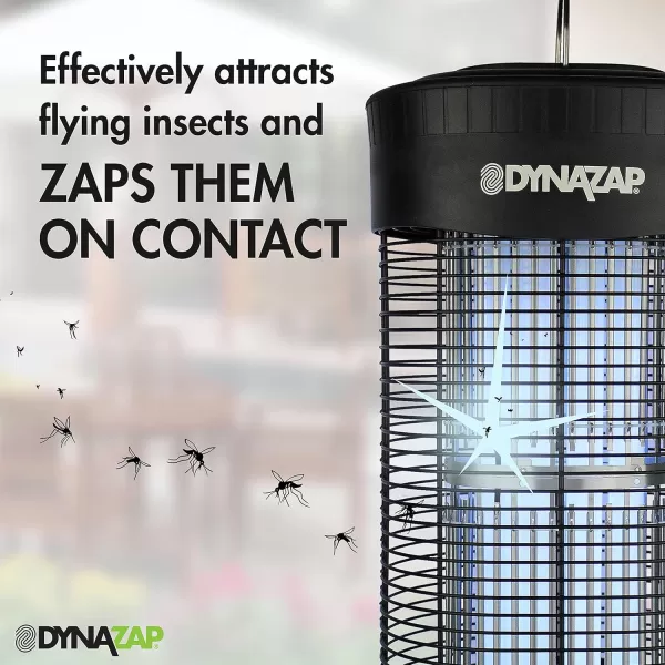 DynaZap DZ30200SR Outdoor Electronic Bug Zapper and Flying Insect Killer - All Weather Electric Mosquito Zapper Protects up to 1 Acre