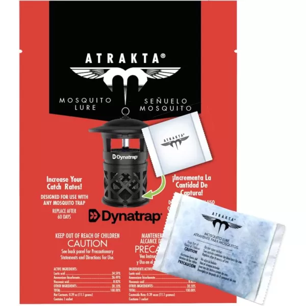 DynaTrap 100611 Atrakta Mosquito Lure Sachet for Any DynaTrap Insect Trap, Lasts 60 Days, Mosquito Trap Attractant