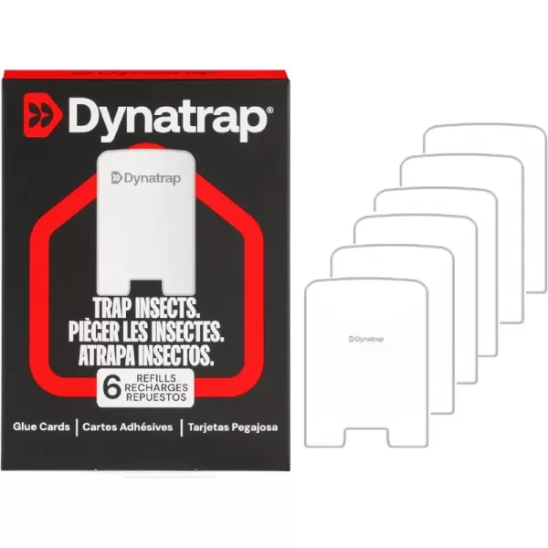 Dynatrap 23007 Glue Card Refills for Indoor Dynatrap Fly Trap Models DT3007 and DT3007W - 6 Glue Card Refills
