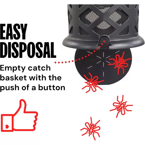 DynaTrap DT2030GRSR 1 Acre Mosquito ampamp Flying Insect Outdoor Trap and Killer  Kills Mosquitoes Flies Wasps Gnats ampamp Other Flying Insects  Green1 Acre Black Trap