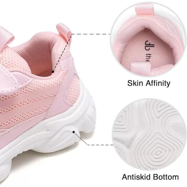 THEE BRON Boys Girls Athletic Sneakers Walking Lightweight Kids Running Tennis ShoesAm01pink