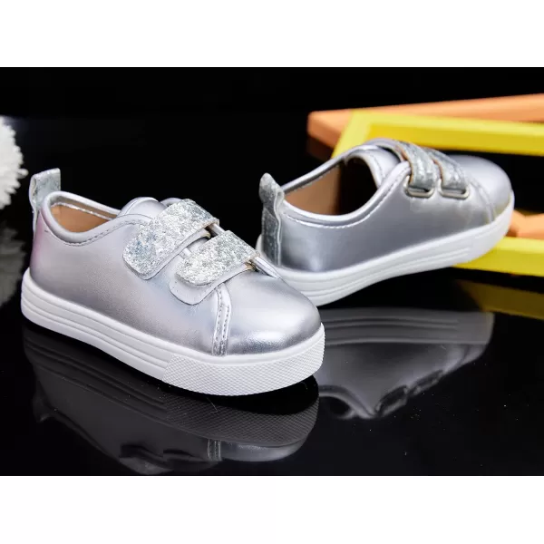 THEE BRON Boys Girls Athletic Sneakers Walking Lightweight Kids Running Tennis ShoesAs24silver