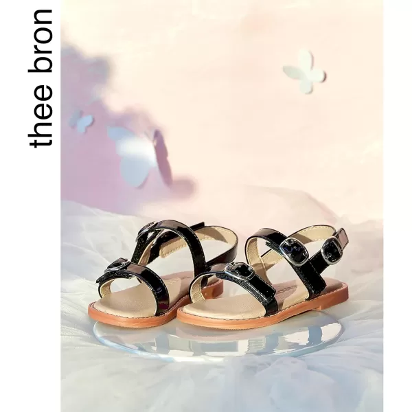 THEE BRON Girls Comfort Sandals Kids Shoes Sandals Filles SandalesAa306black