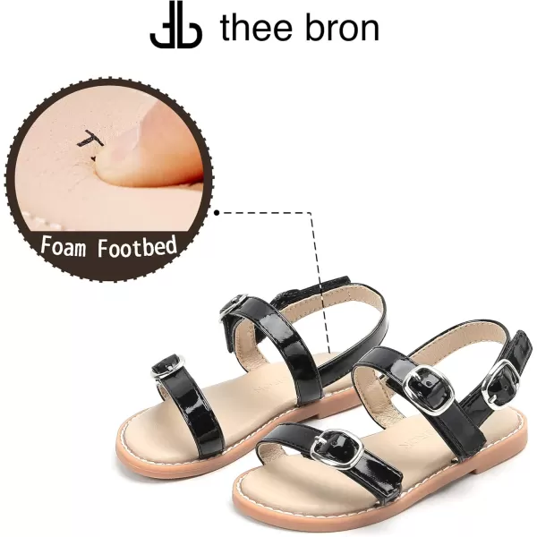THEE BRON Girls Comfort Sandals Kids Shoes Sandals Filles SandalesAa306black