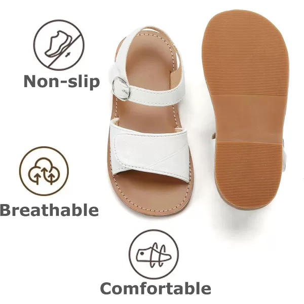 THEE BRON Girls Comfort Sandals Kids Shoes Sandals Filles SandalesAa312white