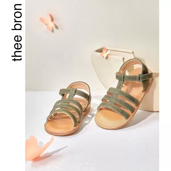THEE BRON Girls Comfort Sandals Kids Shoes Sandals Filles SandalesAa352green