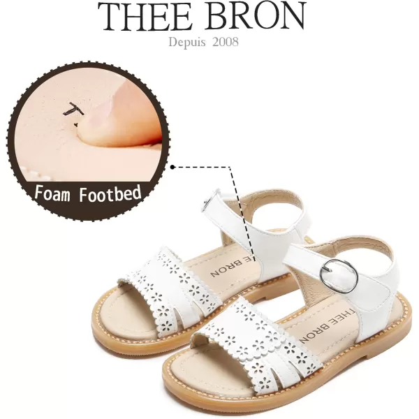 THEE BRON Girls Comfort Sandals Kids Shoes Sandals Filles SandalesTb2106white