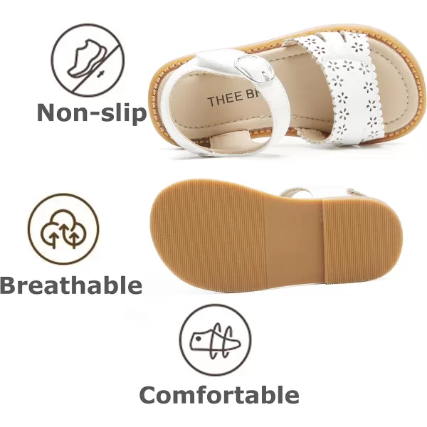 THEE BRON Girls Comfort Sandals Kids Shoes Sandals Filles SandalesTb2106white