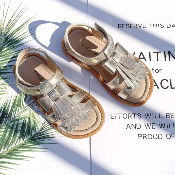 THEE BRON Girls Comfort Sandals Kids Shoes Sandals Filles SandalesTb2108gold