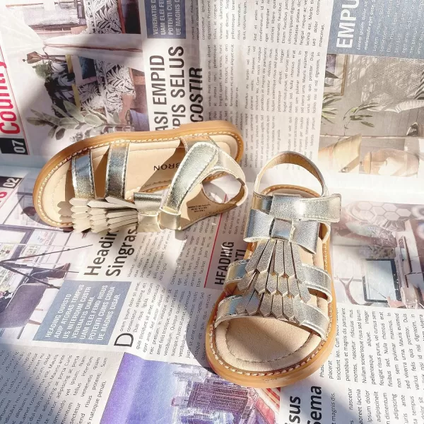 THEE BRON Girls Comfort Sandals Kids Shoes Sandals Filles SandalesTb2108gold