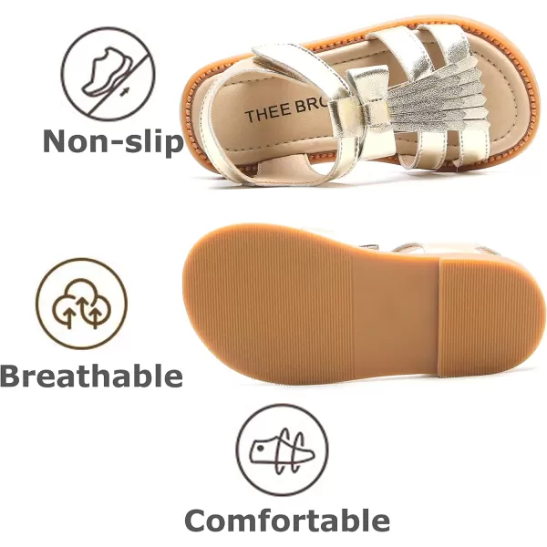 THEE BRON Girls Comfort Sandals Kids Shoes Sandals Filles SandalesTb2108gold