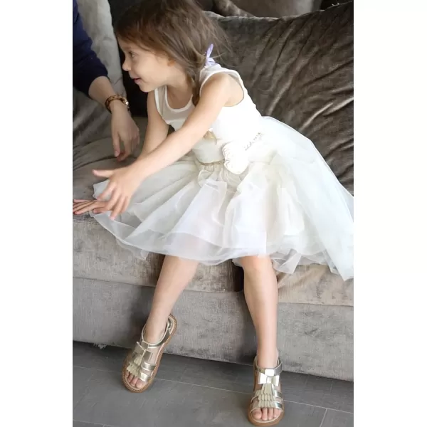 THEE BRON Girls Comfort Sandals Kids Shoes Sandals Filles SandalesTb2108gold