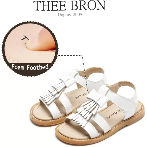 THEE BRON Girls Comfort Sandals Kids Shoes Sandals Filles SandalesTb2108white