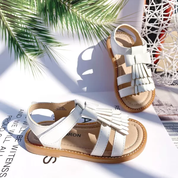 THEE BRON Girls Comfort Sandals Kids Shoes Sandals Filles SandalesTb2108white
