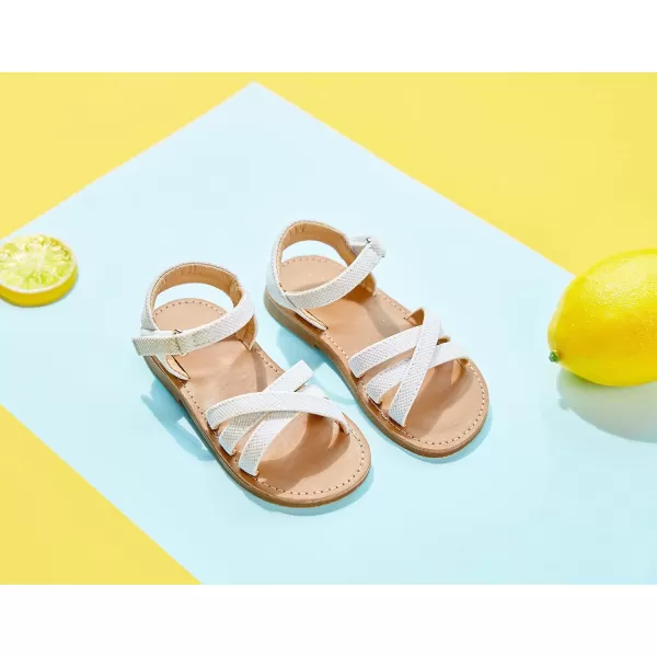 THEE BRON Girls Comfort Sandals Kids Shoes Sandals Filles SandalesTb2202white
