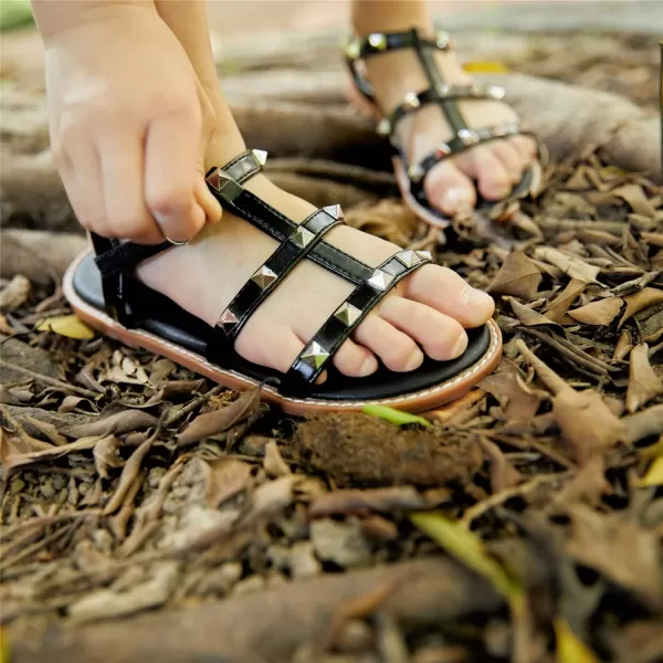 THEE BRON Girls Comfort Sandals Kids Shoes Sandals Filles SandalesTb2208black