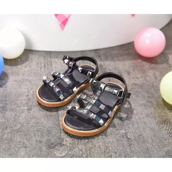 THEE BRON Girls Comfort Sandals Kids Shoes Sandals Filles SandalesTb2208black