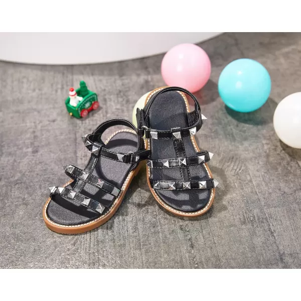 THEE BRON Girls Comfort Sandals Kids Shoes Sandals Filles SandalesTb2208black