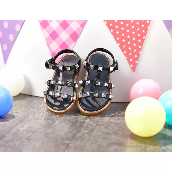 THEE BRON Girls Comfort Sandals Kids Shoes Sandals Filles SandalesTb2208black