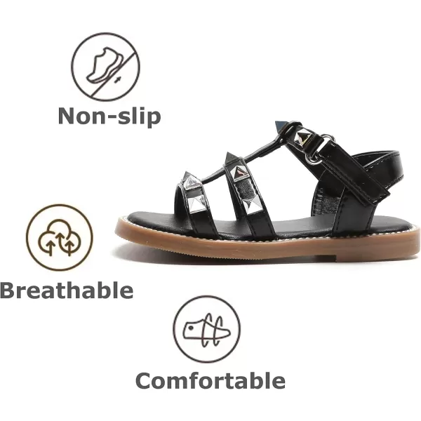 THEE BRON Girls Comfort Sandals Kids Shoes Sandals Filles SandalesTb2208black