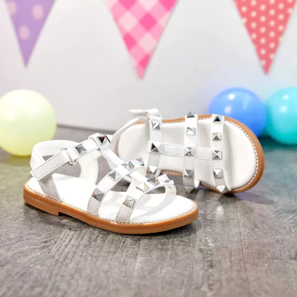 THEE BRON Girls Comfort Sandals Kids Shoes Sandals Filles SandalesTb2208white