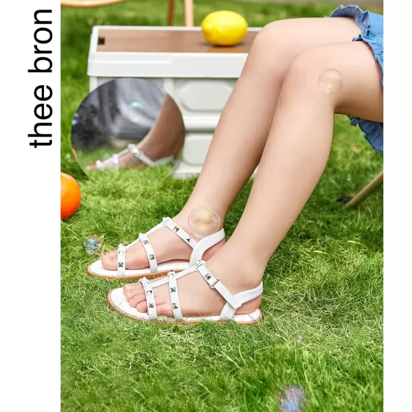 THEE BRON Girls Comfort Sandals Kids Shoes Sandals Filles SandalesTb2208white