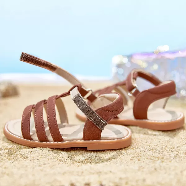 THEE BRON Girls Comfort Sandals Kids Shoes Sandals Filles SandalesTb2236brown