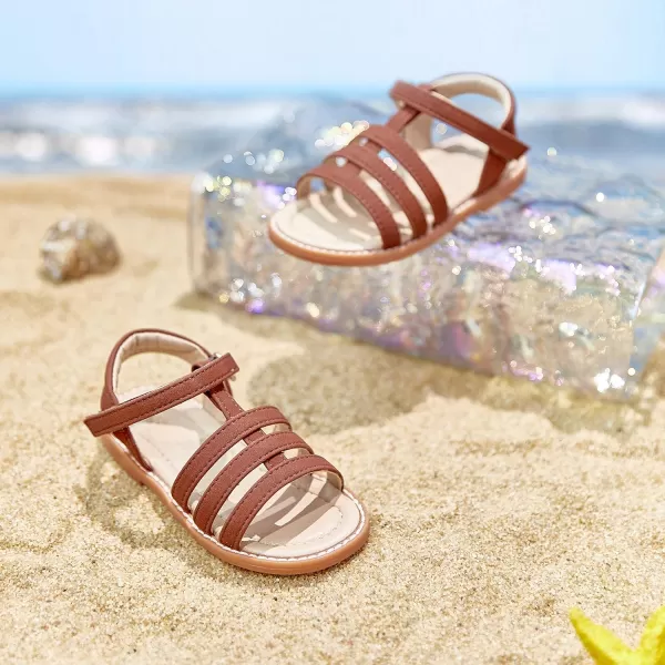 THEE BRON Girls Comfort Sandals Kids Shoes Sandals Filles SandalesTb2236brown