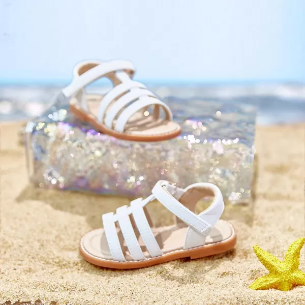 THEE BRON Girls Comfort Sandals Kids Shoes Sandals Filles SandalesTb2236white