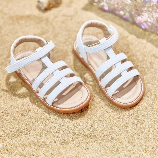 THEE BRON Girls Comfort Sandals Kids Shoes Sandals Filles SandalesTb2236white