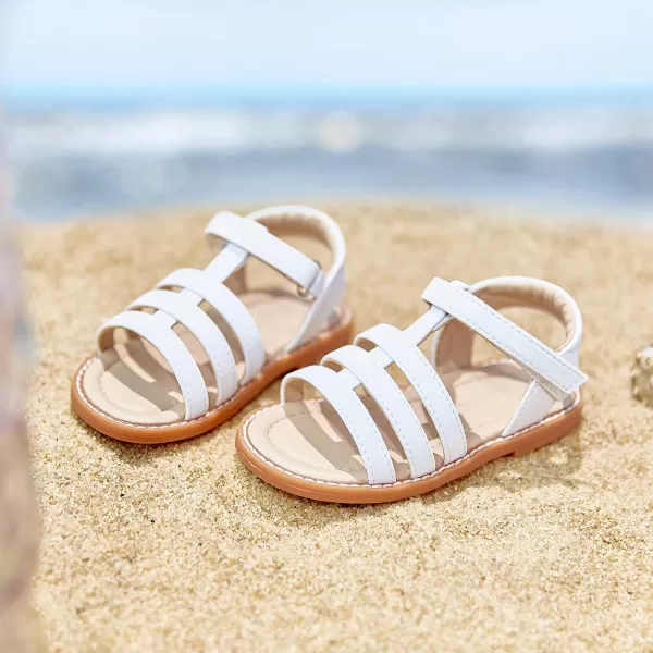 THEE BRON Girls Comfort Sandals Kids Shoes Sandals Filles SandalesTb2236white