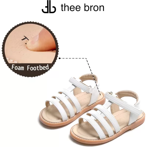 THEE BRON Girls Comfort Sandals Kids Shoes Sandals Filles SandalesTb2236white