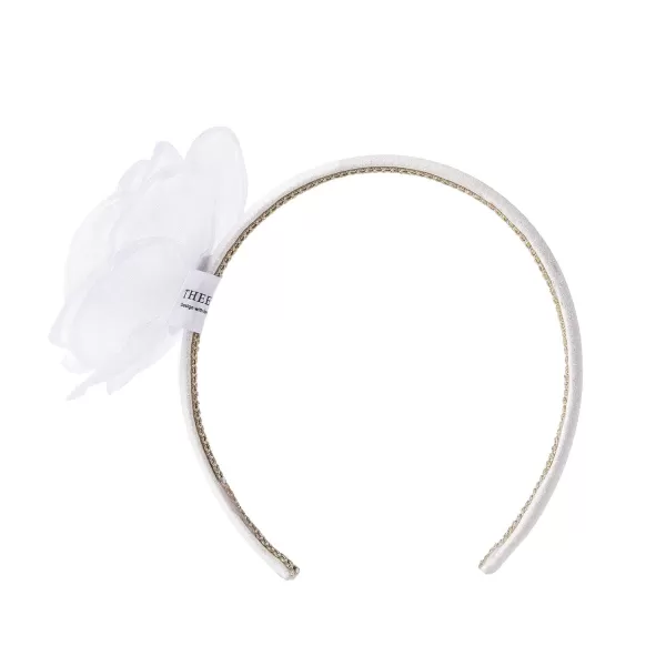THEE BRON Girls Headband Twinkle Glitter Hairband Bow Hair Accessories 2 headband PinkWhite2 Flower  White