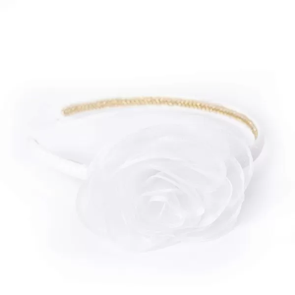 THEE BRON Girls Headband Twinkle Glitter Hairband Bow Hair Accessories 2 headband PinkWhite2 Flower  White