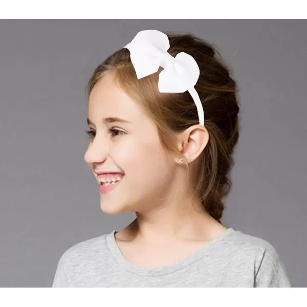 THEE BRON Girls Headband Twinkle Glitter Hairband Bow Hair Accessories 2 headband PinkWhite2 headband PinkWhite