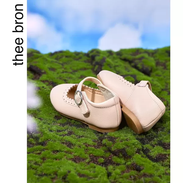 THEE BRON Girls Princess Dress Shoes for Little Girls Zapatos de PrincesaAf314apricot