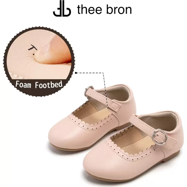 THEE BRON Girls Princess Dress Shoes for Little Girls Zapatos de PrincesaAf314apricot