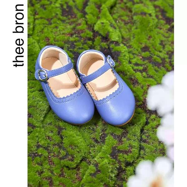 THEE BRON Girls Princess Dress Shoes for Little Girls Zapatos de PrincesaAf314blue