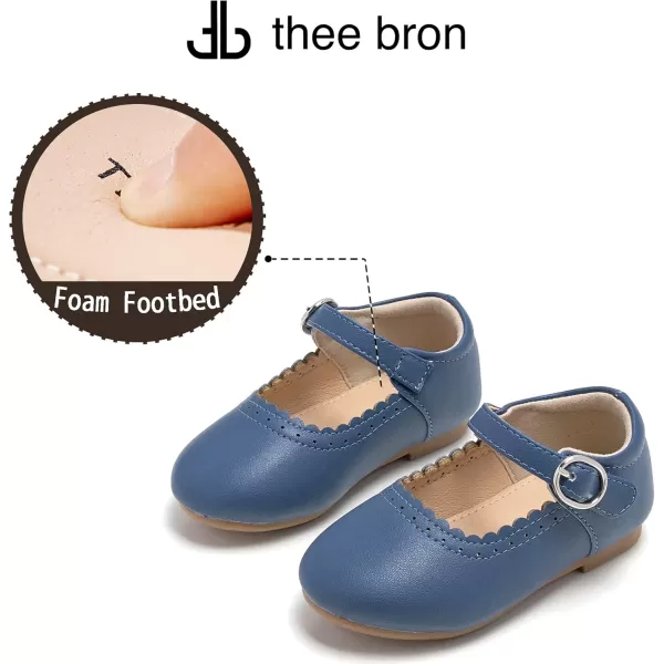 THEE BRON Girls Princess Dress Shoes for Little Girls Zapatos de PrincesaAf314blue