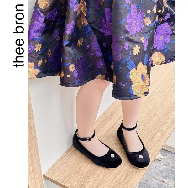 THEE BRON Girls Princess Dress Shoes for Little Girls Zapatos de PrincesaAf334black