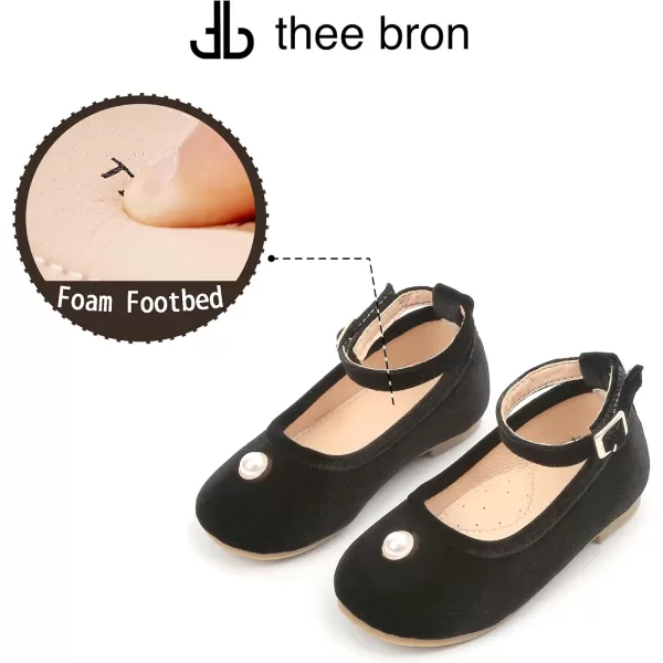 THEE BRON Girls Princess Dress Shoes for Little Girls Zapatos de PrincesaAf334black
