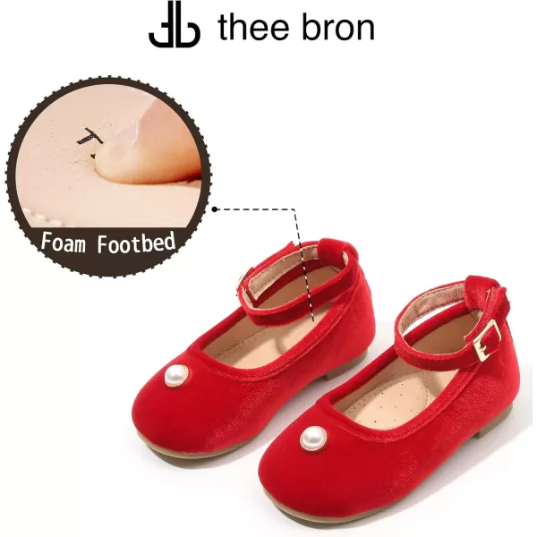 THEE BRON Girls Princess Dress Shoes for Little Girls Zapatos de PrincesaAf334red